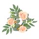 thumbnail image 1 of Corona de anillo de vela, corona de vegetación, granja, pilar, portavelas, corona boho para fiesta, centros de mesa de boda, decoraciones del hogar champán, 1 of 7