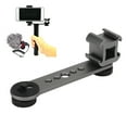 thumbnail image 4 of Microphone Stand Bracket, Lightweight Wide Adaptability Aluminium Alloy Multi Function Cold Shoe Mount Adapter  For Monopod Dark Gray, 4 of 8