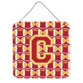 thumbnail image 1 of Lettre C Football Cardinal & or Mur Ou Porte Suspendus Imprimés, 1 of 1