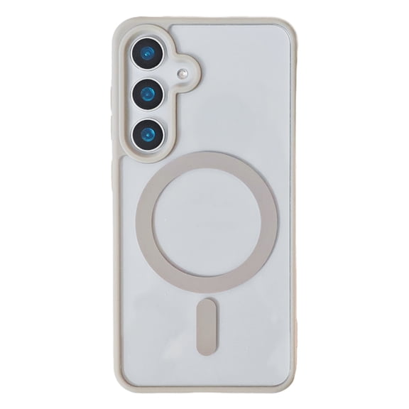 for Samsung Galaxy S26  Case Magnetic [Support Magsafe Charger] Wireless Anti-Scratch Shockproof Clear Four Corner Cushion Durable Anti-Dropping Cover for Samsung Galaxy S26 , Gray
