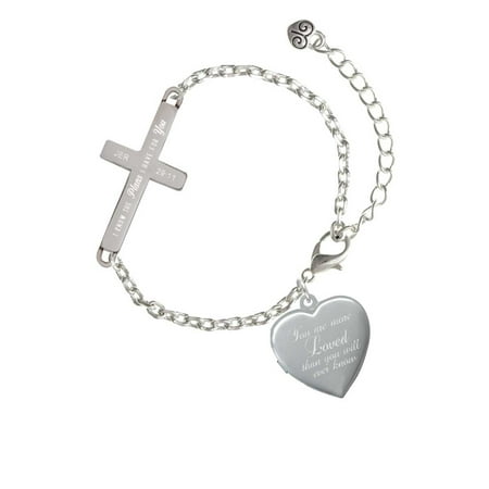 You Are More Loved Engraved Locket Plans I Have For Cross You Are More Loved Engraved Locket Plans I Have For Cross Bracelet