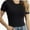 Black, variant on Short Sleeve Shirts for Women Basic Women' T-Shirts Trendy Stretchy Lightweight Summer Casual Tops