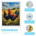 thumbnail image 3 of Diamond Art Kit for Adults, Roosters In Vibrant Countryside Field Diamond Painting for Adults Beginners, 5D DIY Diamond Art Painting Kits, Colorful Diamond Painting Craft for Home Decor 12x16, 3 of 7