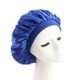 thumbnail image 3 of QualitChoice Polyester Nightcap Double-Side Elastic Sleep Bonnet Home Women Head Wrap Tool Blue 1Set, 3 of 6