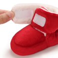 thumbnail image 5 of Newborn Baby Girls Cotton Soft Sole Winter Warm Snow Boots Infant Toddler Mid Calf Snow Boots For Baby Girls 0-18 Months, 5 of 5