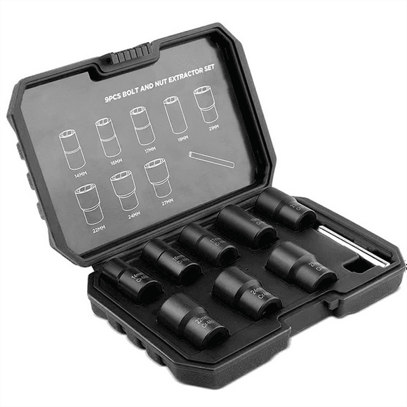 9Pcs Set Nut Extractor Damaged Incomplete Screw Nut Extractor Broken Wire Extractor