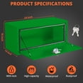 thumbnail image 3 of BeesClover Heavy Duty Steel Truck Tool Box with Lock, Underbody Storage Chest, Waterproof & Low-Profile Design for Secure Tool & Gear Organization in Truck Beds, RV, or Trailer, 3 of 8