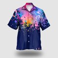 thumbnail image 2 of Camisas Oversize Hombre Hombres Casual Manga corta Primavera Verano Turndown Neck 3D Impreso Camisas Moda Top Blusa Camisas (Blue, S), 2 of 5