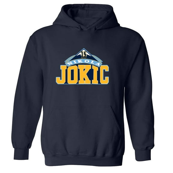 Blue Nikola Jokic Nuggets Logo Joker Hooded Sweatshirt Hoodie
