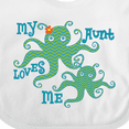 thumbnail image 4 of Inktastic My Aunt Loves Me Octopus Boys or Girls Baby Bib, 4 of 4