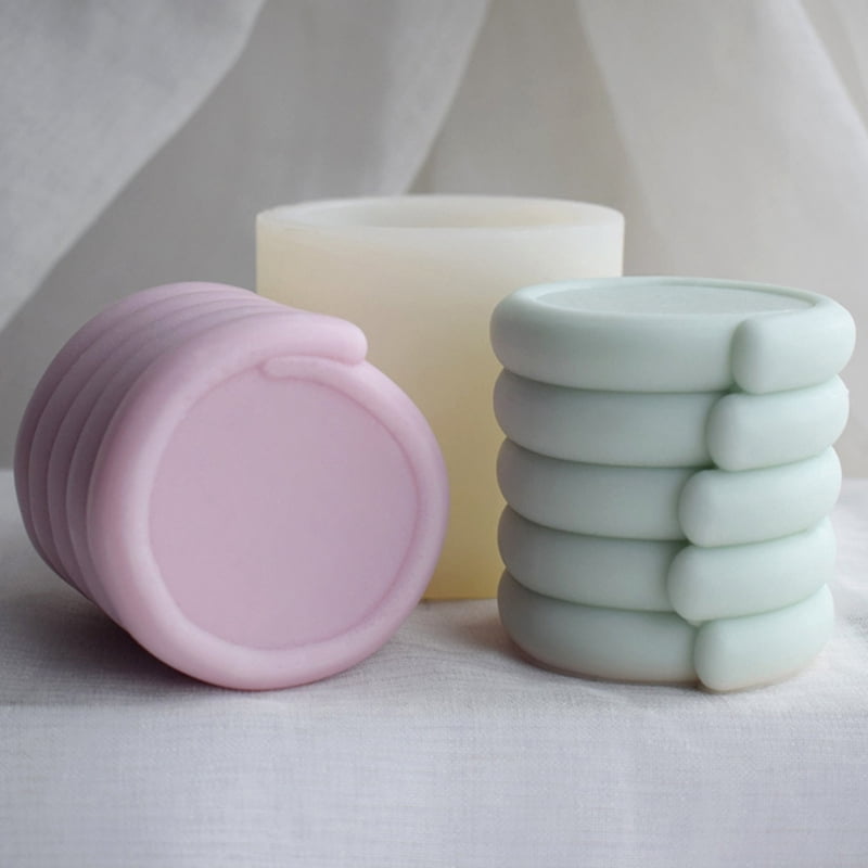 Candle Silicone Mould Geometric Twisted Epoxy Resin Mold for Handmade Craft