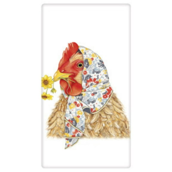 Flour Sack Kitchen Dish Towel Headscarf Hen Mary Lake - Thompson