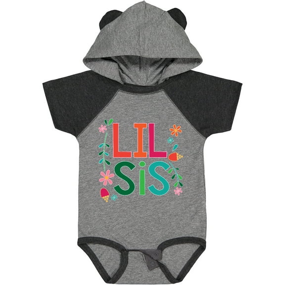 Inktastic Lil Sis Girls Sister Announcement Girls Baby Bodysuit