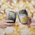 thumbnail image 2 of 12oz Stemless Wine Tumblers Black and Gold Marble Glitter Streaks Pattern Vacuum Insulated Stainless Steel Travel Tumbler Cups Mug with Lid and Straw for Champaign,Cocktail,Beer with Cleaning Brush, 2 of 5