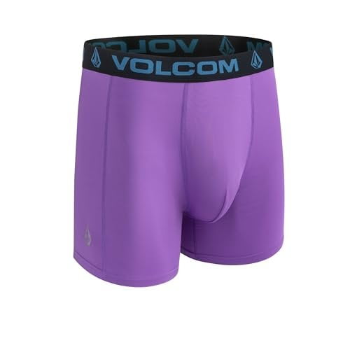 Volcom Boxer da uomo, confezione da 3 pezzi, in policotone, per