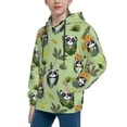 thumbnail image 2 of Daiia Cute Panda Bear In Greenery Forest for Boys Fashion Hoodies & Sweatshirts with Kangaroo Pocket,Hooded Sweatshirt for Kid, Breathable& Moisture Wicking-Small, 2 of 6