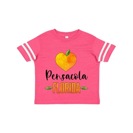 

Inktastic Pensacola Florida Orange in Heart Gift Toddler Boy or Toddler Girl T-Shirt