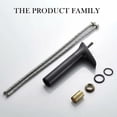 thumbnail image 5 of QuickClean Kitchen Basin Faucet, Matte Black Grade A Solid Brass Body, Ceramic Valve for Home Sinks and Granite Counters, 5 of 5