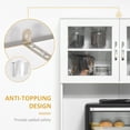thumbnail image 2 of Kadyn Buffet Sideboard Cabinet, Kitchen Pantry Cabinet, Coffee Bar Cabinet,67" Buffet with Hutch, Modern Kitchen Pantry with Framed Glass Doors, Shelves and Drawers, White, 2 of 6