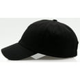 thumbnail image 5 of Black buckle closure unisex casual cotton basic baseball cap, 5 of 6