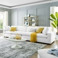 thumbnail image 3 of Modway Commix Down Filled Overstuffed Performance Velvet 4-Seater Sofa in White, 3 of 11