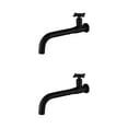 thumbnail image 2 of Youkk Environmental Friendly Sink Compact Universal Fit Easy Installation Single Cold Basin Wall Mounted 02 Black 2Set, 2 of 6