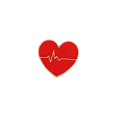 thumbnail image 2 of Creative Cartoon Stethoscope Heartbeat Red Cross Shape Accessory Brooch, 2 of 2