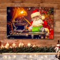 thumbnail image 3 of wall26 Canvas Print Wall Art Christmas Lights Santa Claus List Celebrations &amp; Holidays Decorative Illustrations Modern Art Scenic Colorful Multicolor Warm for Living Room, Bedroom, Office - 24&qu, 3 of 5