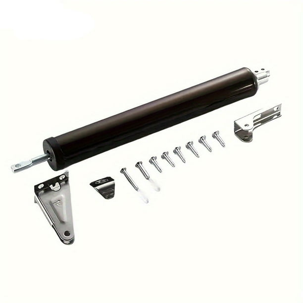 Cierrapuertas neumático ajustable | Aleación de aluminio | Compatible con puertas de 50 a 89 cm y hasta 30 kg | Cierre suave y silencioso | Velocidad y ángulo ajustables de 10° a 100° | Ideal para