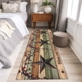 thumbnail image 4 of Texas Star Vintage 2'x6' Runner Rugs for Hallway Kitchen Bedside Non Slip Washable, Berry Sage Green Brown Wooden Entryway Rug Runners with Rubber Backing, Long Carpet Runner for Laundry Room, 4 of 8