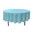 thumbnail image 2 of LA Linen TCpop90R-TurquoiseLgtP40 Nappe en Popeline de Polyester Turquoise Clair - 90 in. Round, 2 of 2