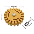 thumbnail image 2 of Decal Remover Eraser Wheel Adhesive Remover with Adapter 25cm Rubber Eraser Wheel for Drill Removes Car Decal Vinyl Tape Graphics Pinstripe Sticker Remover, 2 of 8