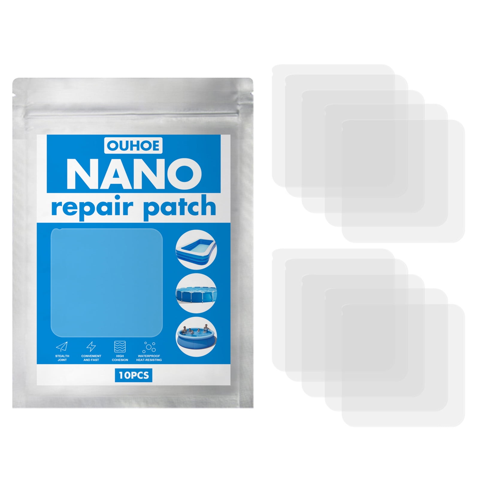 Self-adhesive Nano Repair Patch Kit for Repair Swimming Ring Inflatable Cushion 