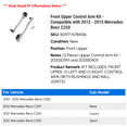 thumbnail image 2 of Front Upper Control Arm Kit - Compatible with 2012 - 2015 Mercedes-Benz C250 2013 2014, 2 of 2