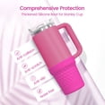 thumbnail image 2 of Bota de silicona para Stanley Cup Thxbag, color rosa intenso, neón, 600 ml, 900 ml, 2 of 5