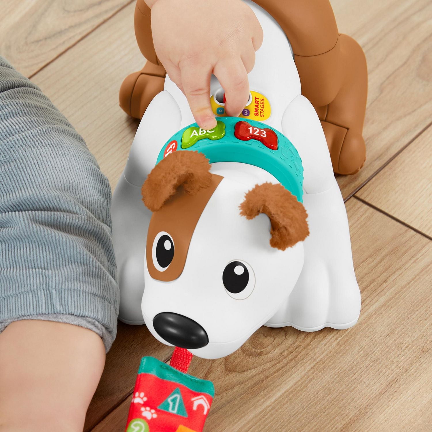 Fisher-Price 123 Crawl With Me Puppy Electronic Musical Learning Toy for Infants - English Version