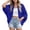05-Klein Blue, variant on Women's Lightweight Crochet Cardigan - Open Front Batwing Sleeve Hollow Out Summer Cover Up