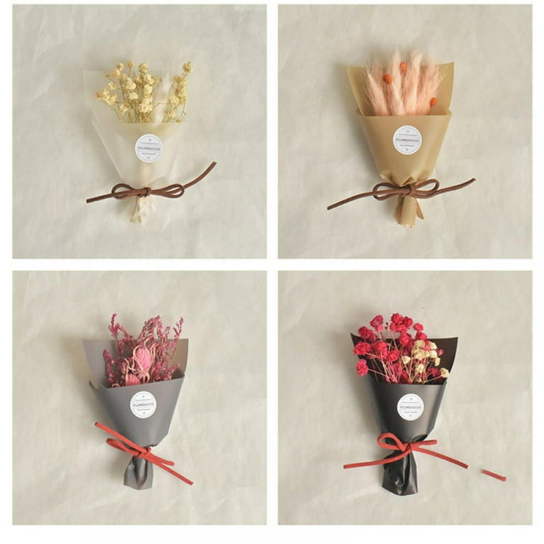 Keimprove Mini Bouquet Flowers Natural Dry Flowers Bouquet Handmade Dried  Flower Bouquet for Home Party Decoration Valentine's Day Wedding Gifts