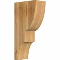 6"W x 12"D x 24"H Ridgewood Rough Sawn Corbel, Western Red Cedar