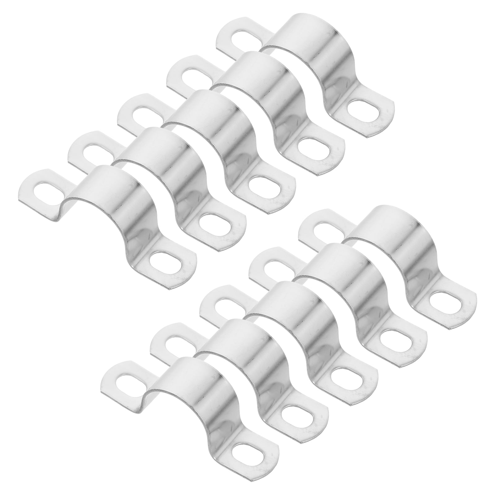AUTSUPPL 6-Pack Double Port Pipe Clips – Plastic H-Type Clamps For Dual Pipe Connection, 25mm ID, Tool-Free Install