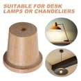 thumbnail image 4 of KAKOWELY Lamp Finial Cap Knob Wood Round 1Set for Home Decor Interior Designers, 4 of 8