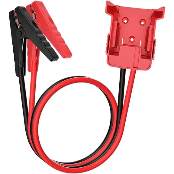 Jumper Cables Compatible with Milwaukee M18 Battery, 2FT 8AWG Portable Battery Jumper Starter Automotive Booster Cables Power for Car Jump Starting Using Tool