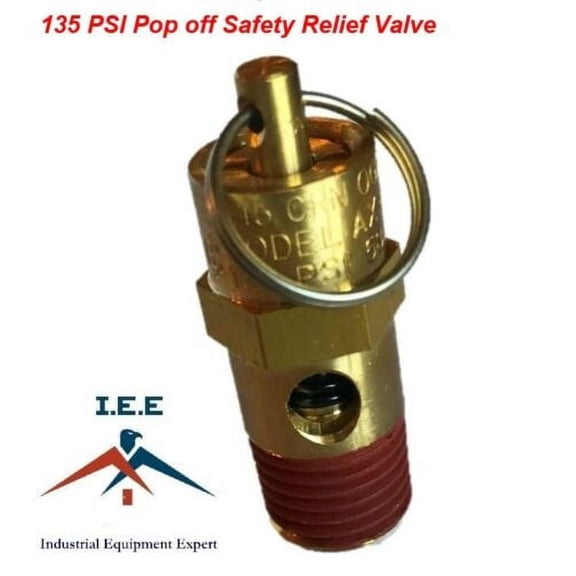 New 1/4" NPT 135 PSI Air Compressor Safety Relief Pressure Valve, Tank Pop Off
