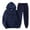 Navy, variant on Sweatsuits for Women Set 2 Piece Hoodie Sweatshirt and Sweatpant Sets Oversize Fall Winter Workout Sport Gym Vacation Travel Casual Comfortable Lounge Gym Cotton Workout Jogging Tracksuits
