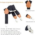 thumbnail image 6 of AWAYTR Toddlers Kids Boys Mens Suspenders - Y Back Adjustable Strong Clips Synthetic Leather Suspenders, 6 of 12