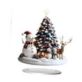 thumbnail image 4 of Adorno Navideño Acrílico Santa Ornamento Decorativo 2D Navidad Escritorio Regalo Único para Niños y Familia Adecuado para Fiestas Navideñas Decoración Doméstica Oficinas Estilo D, 4 of 8
