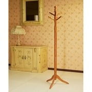 Home Craft Wooden Coat Rack, Multiple Colors