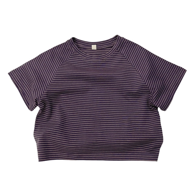 Zpanxa T-Shirts pour Garçons Couleur Unie Été Mince Manches Courtes Décontracté Col Rond Haut avec Coton 1 An