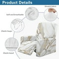 thumbnail image 5 of FOR U DESIGNS White Marble Pattern Recliner Chair Covers 4-Pieces Comfortable Chair Covers for Living Room Anti-Dust Furniture Protector Home Decor Accessories, 5 of 8