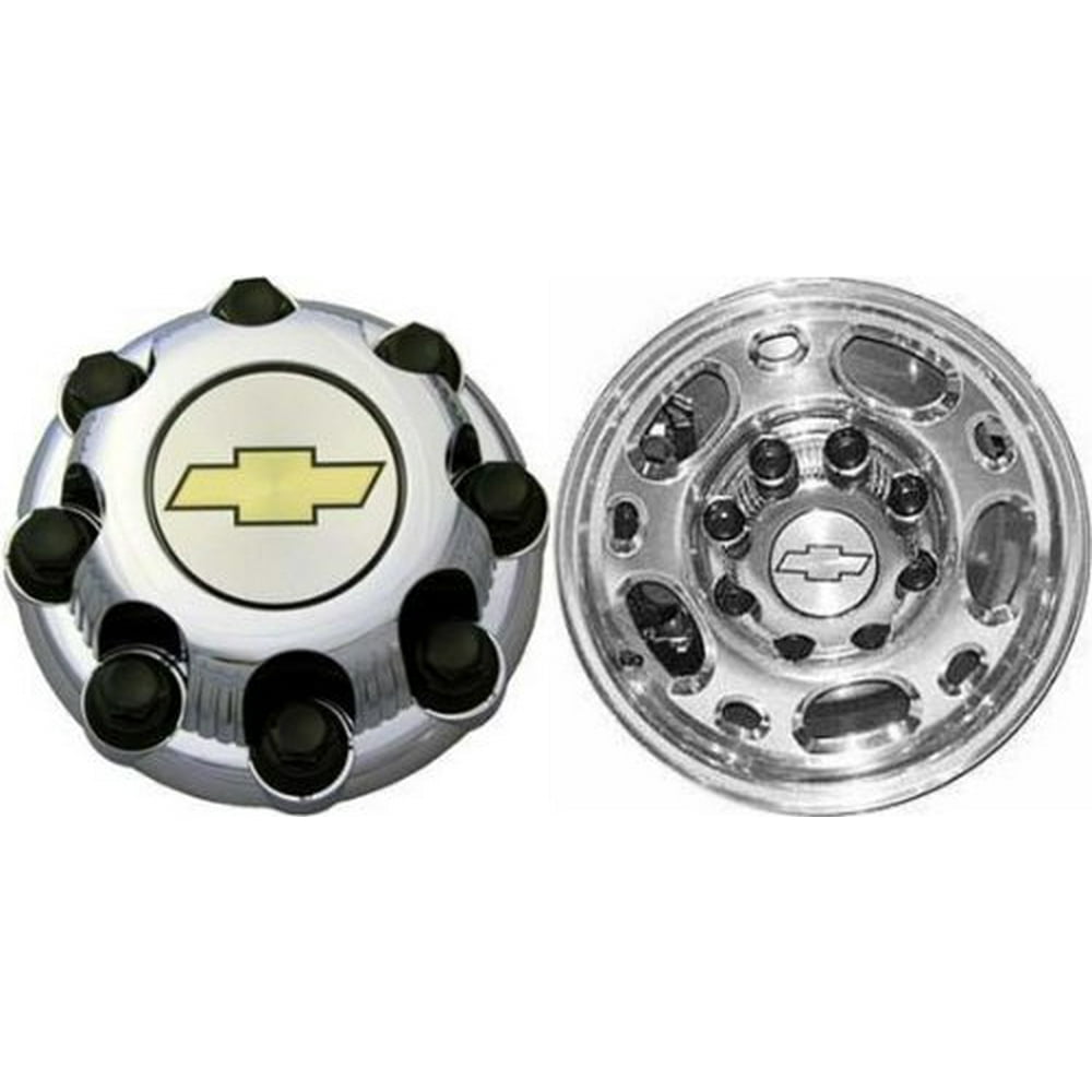 16 Inch OEM Chevy HD 8 Lug Chrome Plated SRW Center Cap Hubcap Wheel